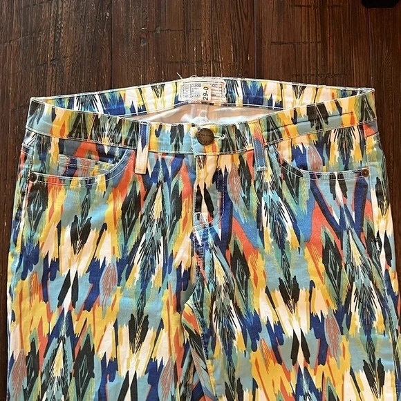 Current/Elliott The Stiletto Skinny Legging Jeans Multi Arrow Print Size 29 - Picture 4 of 10